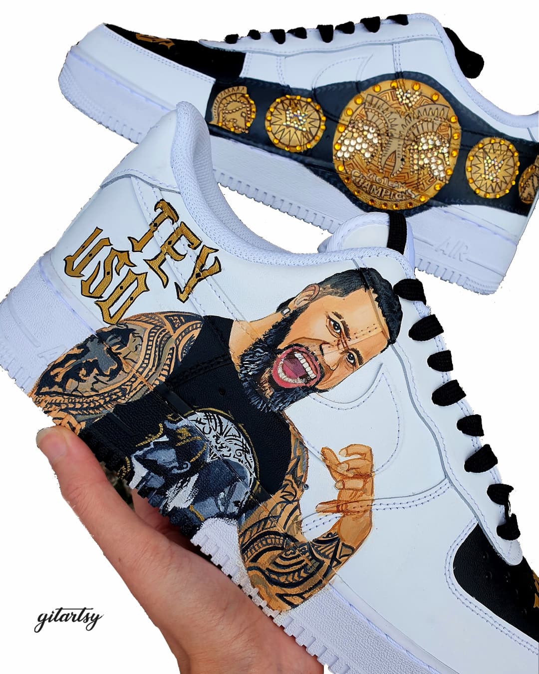 Realistic Sneaker Portrait of JEY USO