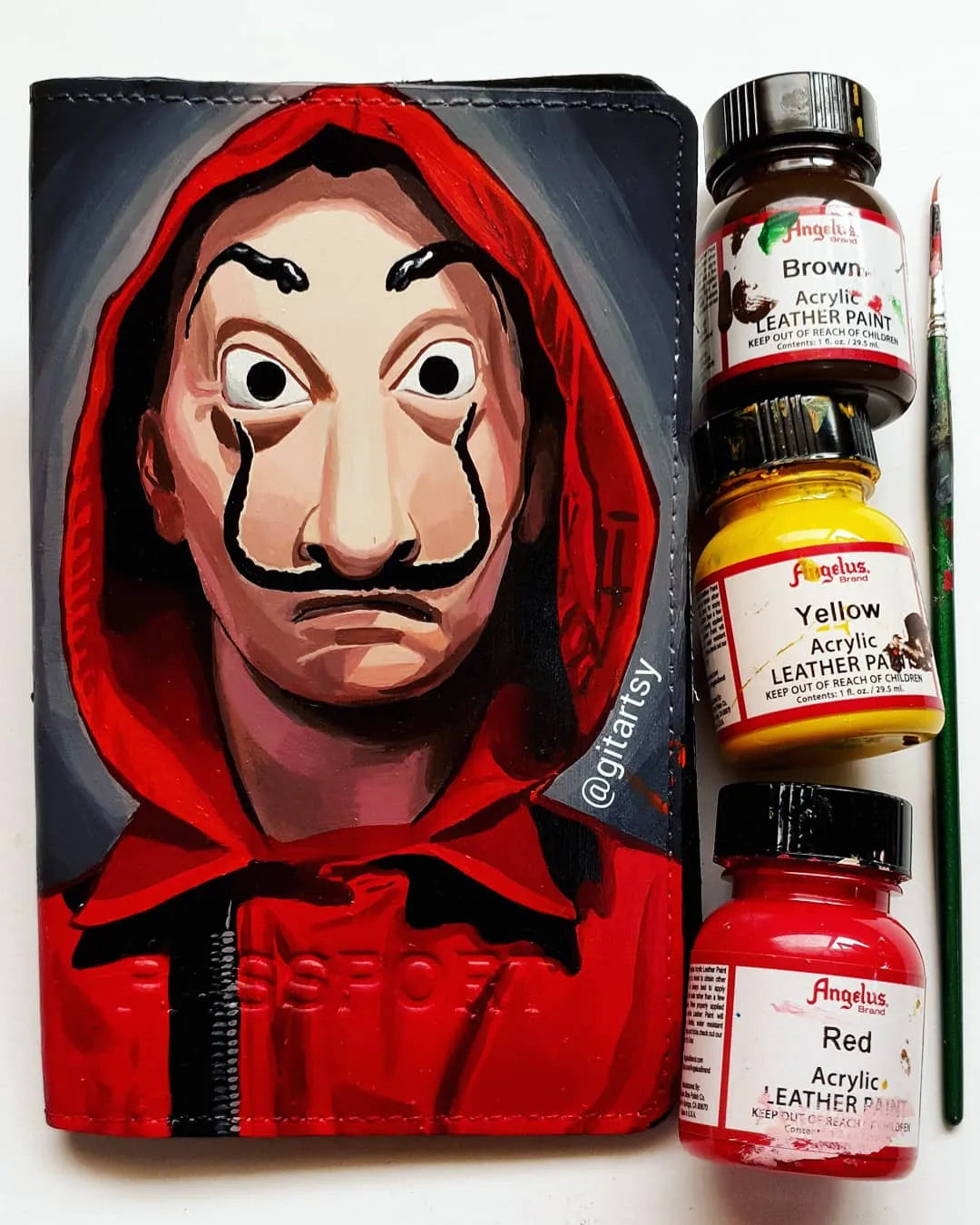 la casa de papel money heist painted wallet
