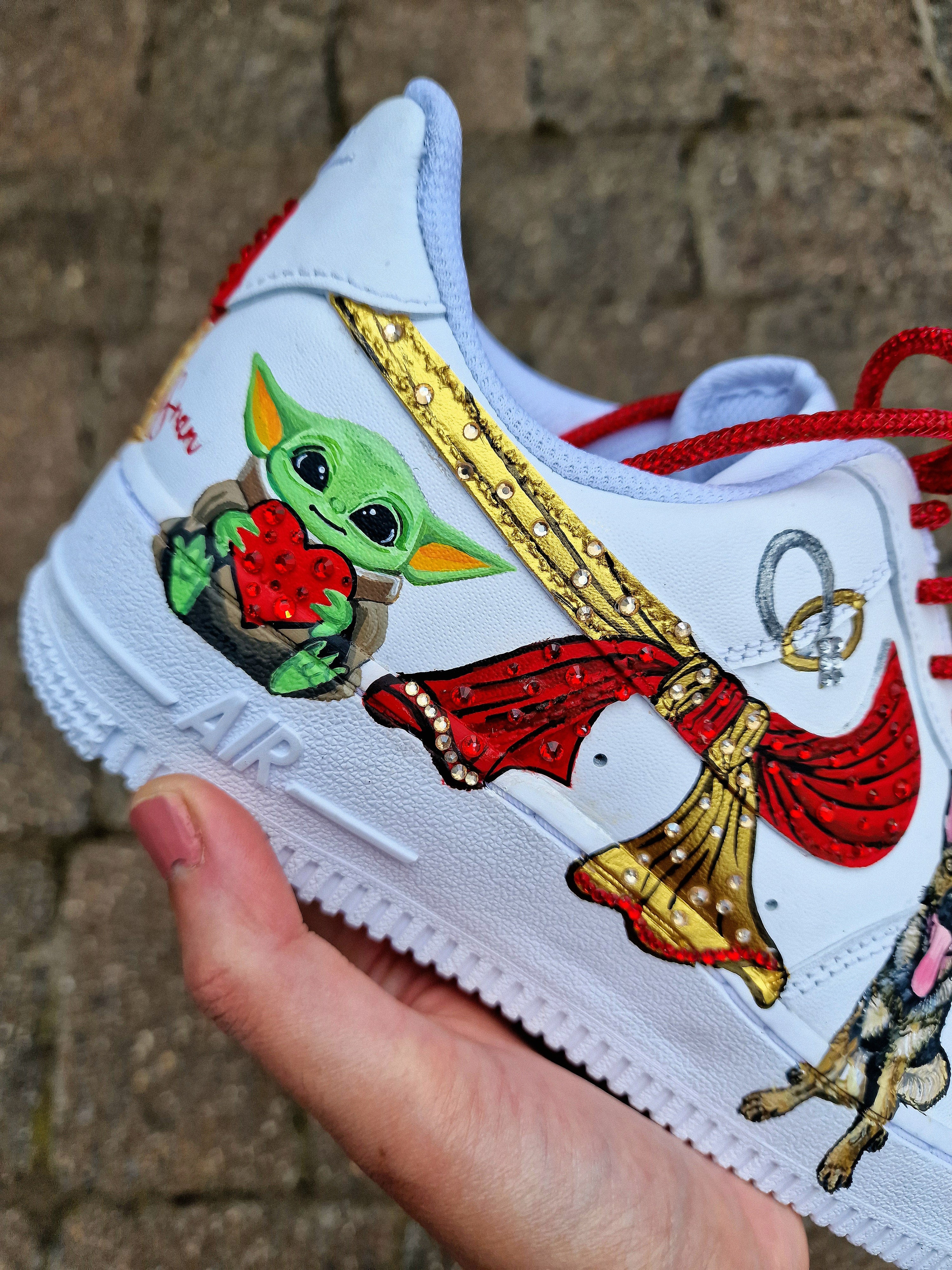 AF1 bridal sneakers with story-inspired designs and favorite items  