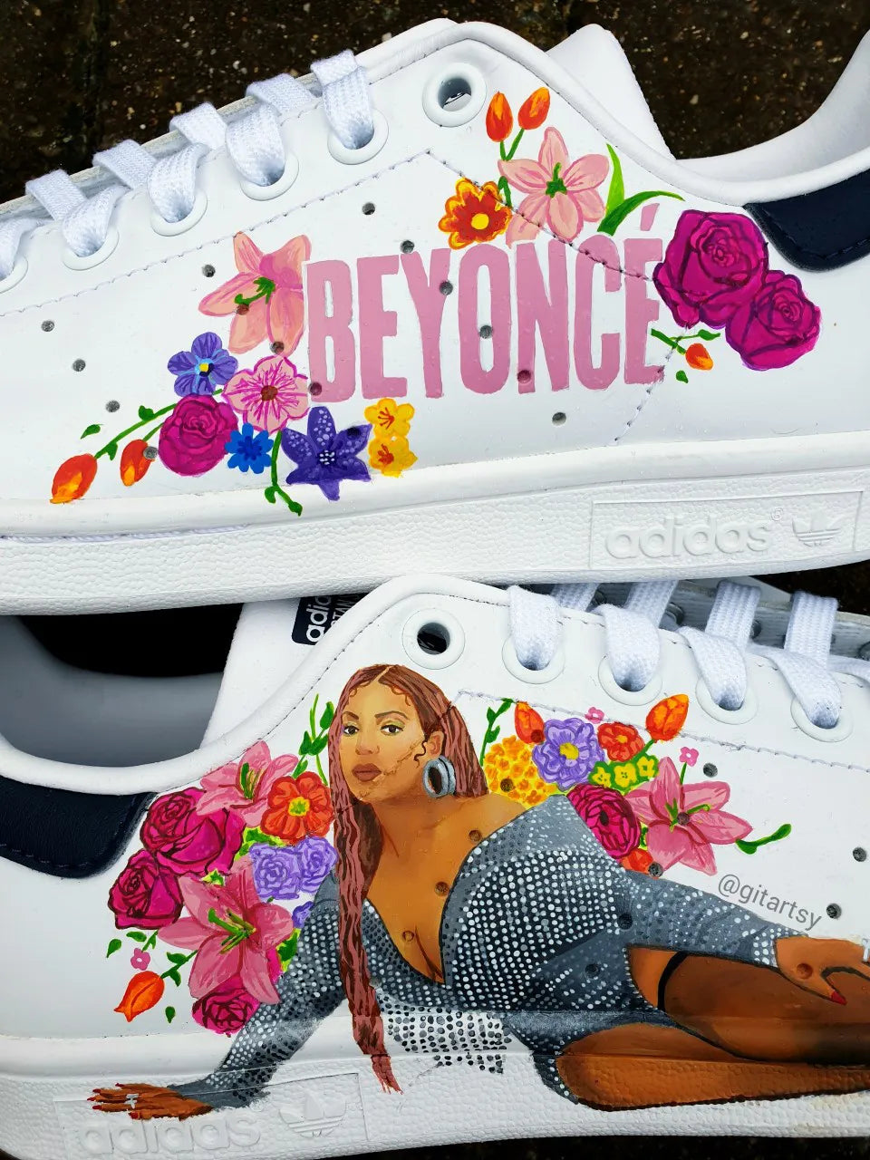Beyoncé Queen B Custom adidas Sneakers