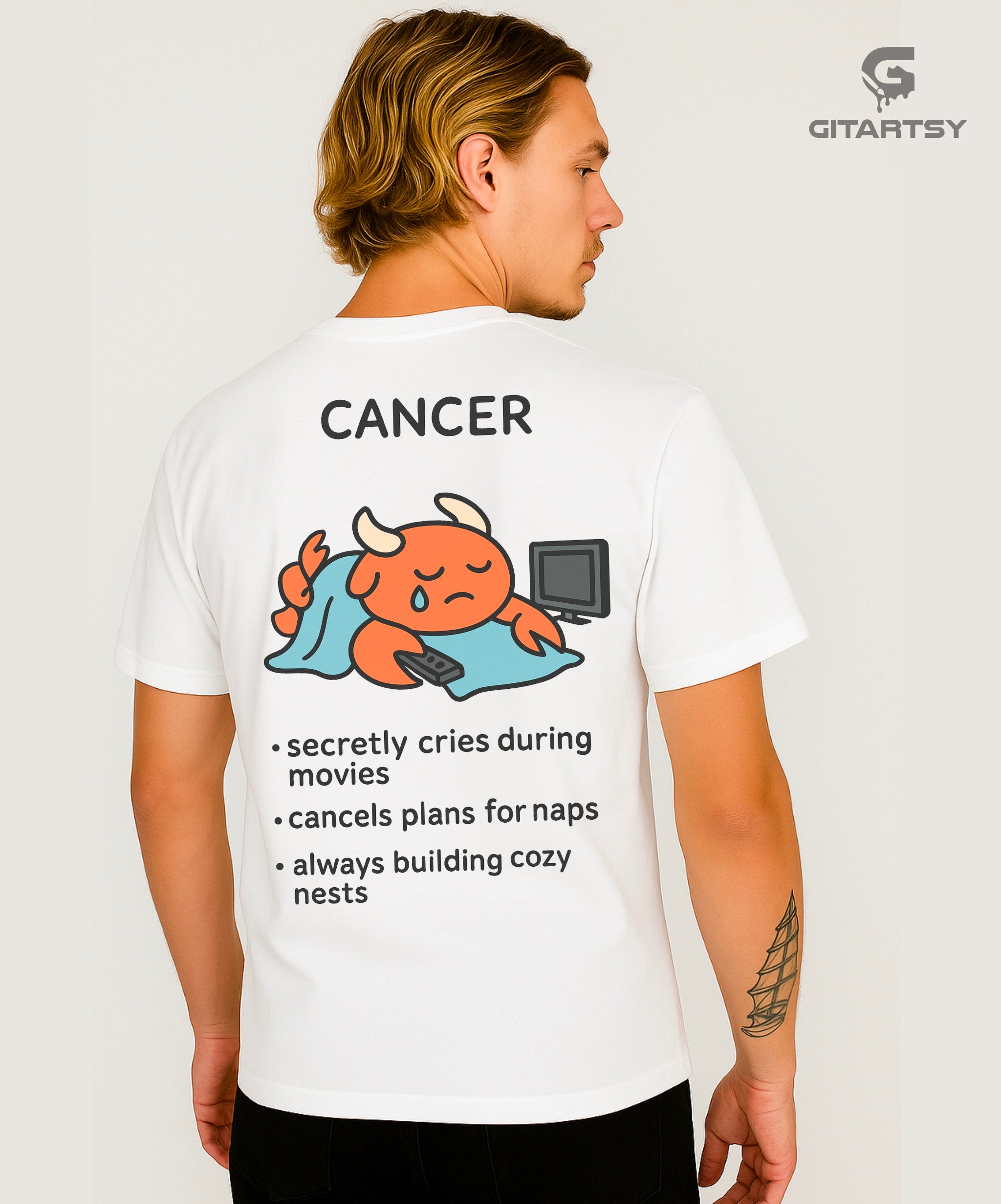 Cancer Zodiac T-Shirt – Soft, Sweet &amp; Secretly Savage Astrology Tee (Unisex)