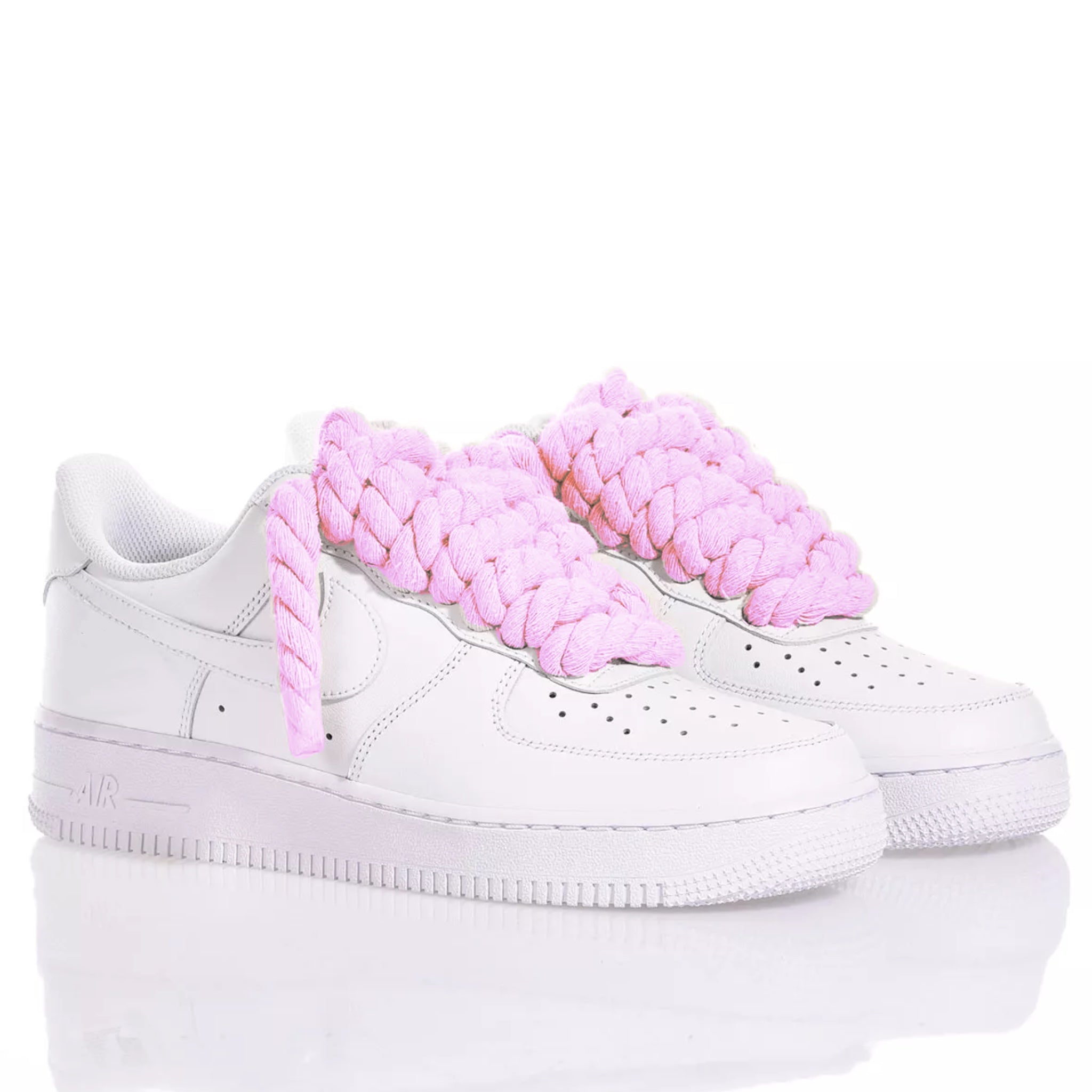 Nike Air Force Thick Rope Laces Pink/Light Pink