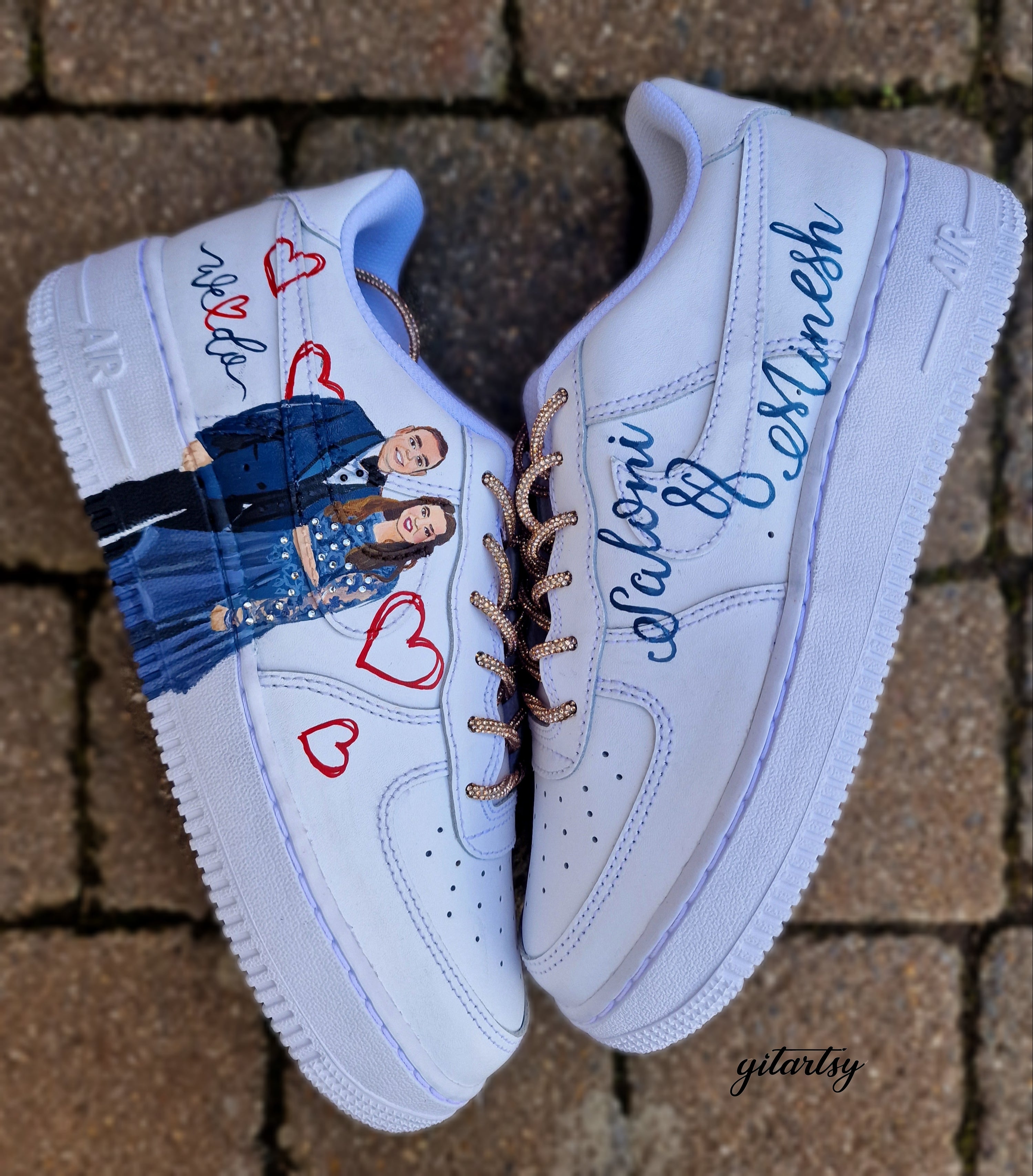 nike air force couple shoes