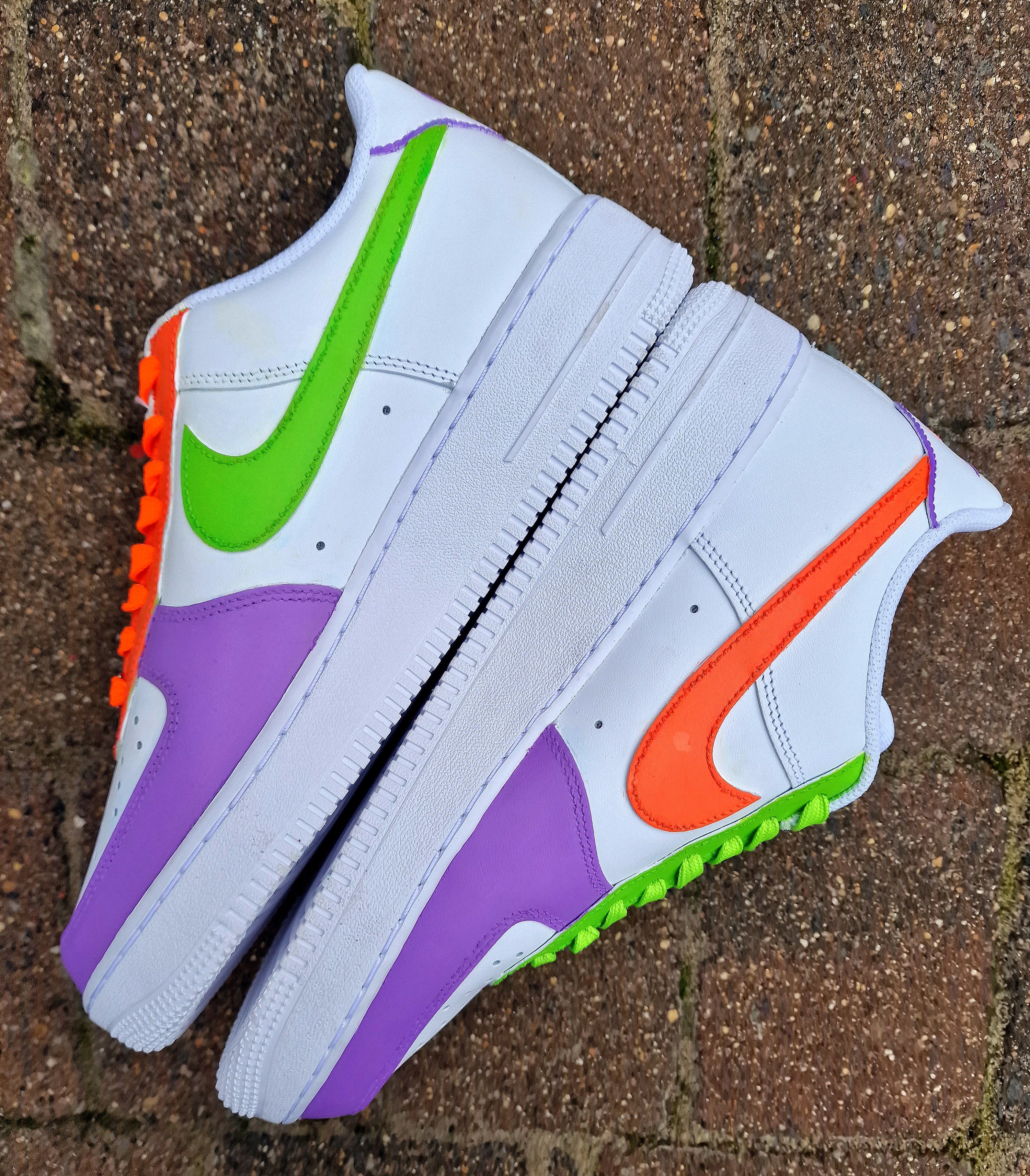 nike sneakers bright colors
