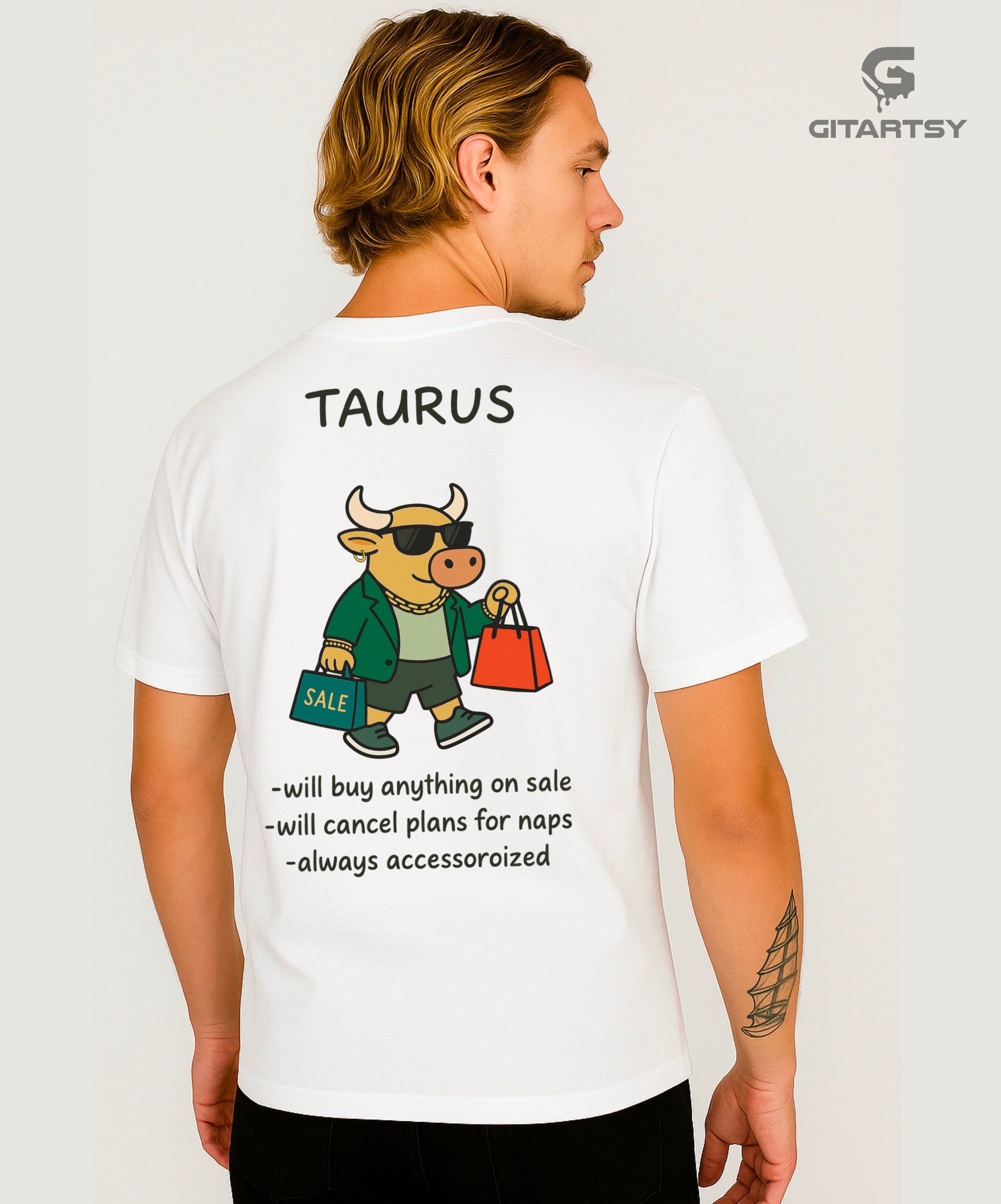 Taurus Zodiac T-Shirt – Funny Fashion-Loving Bull Astrology Tee (Unisex)