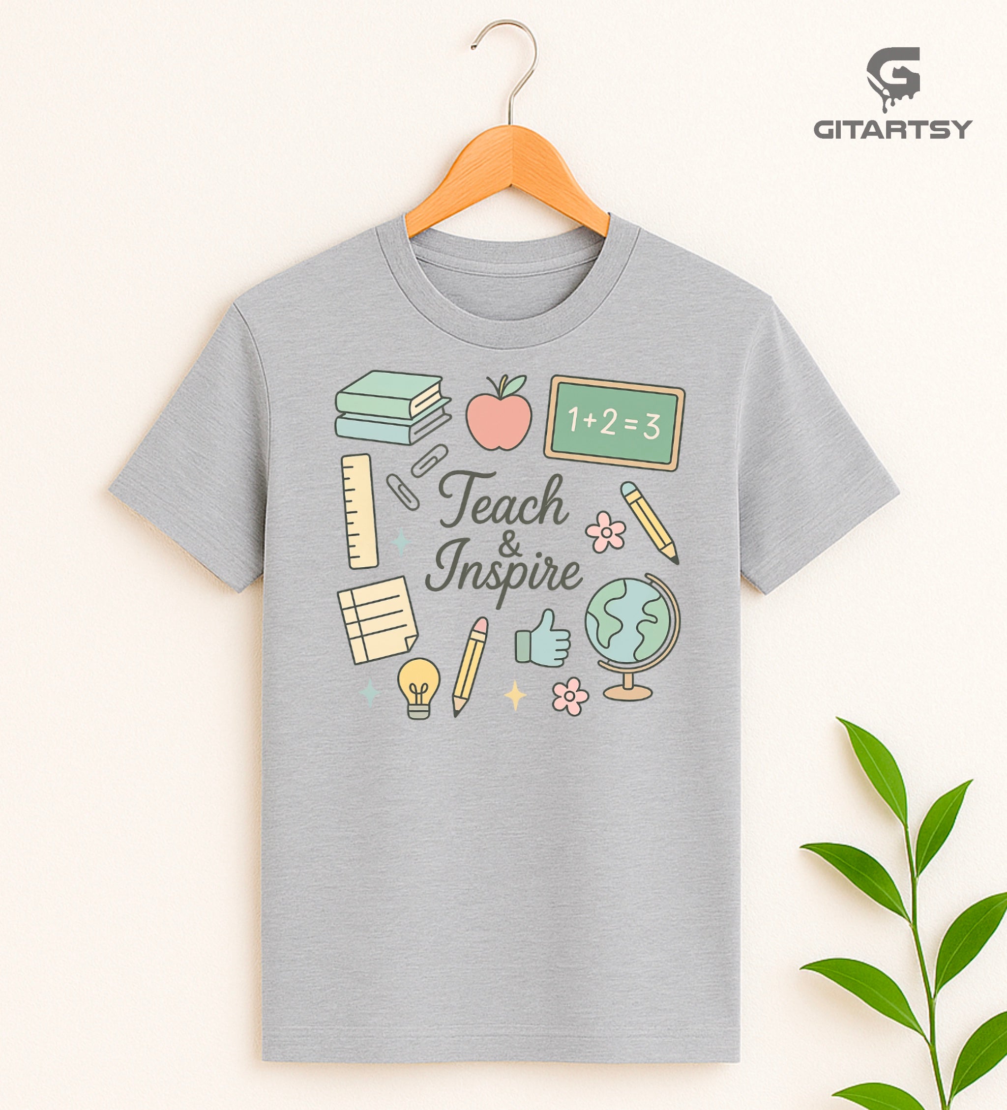 Teach & Inspire T-Shirt – Gift for Teachers, Educators & Tutors | 100% ...