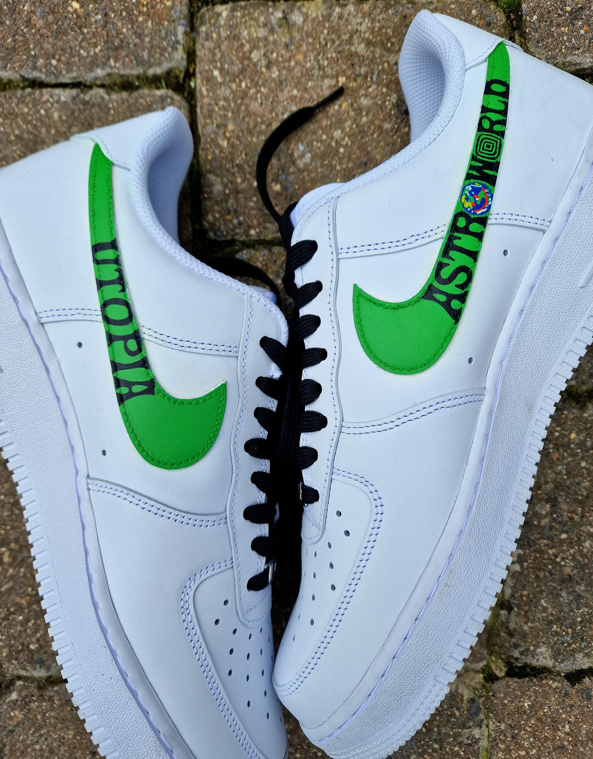 Rapper Af1 Collection Custom Travis Scott Nike AF1 Sneakers – Hand Painted Portrait & Lyrics ...