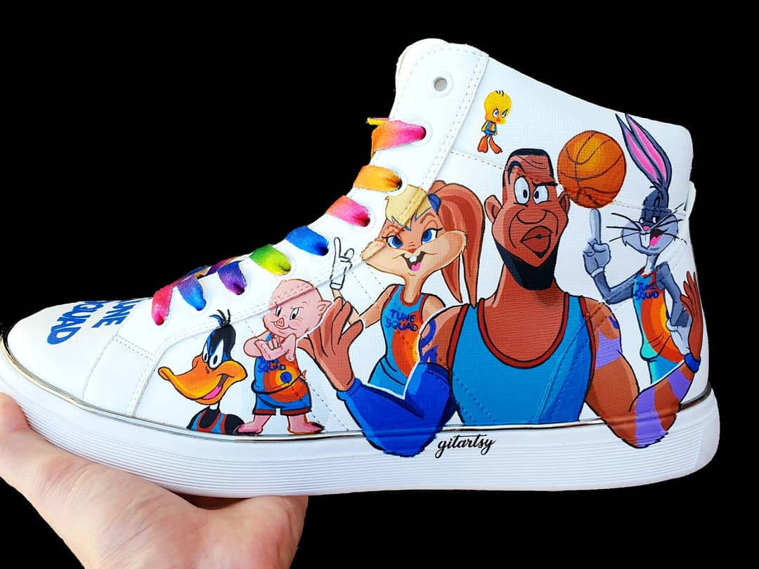 Lebron Space Jam Custom Shoes Space Jam LeBron James Custom Aldo